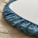 Cearsaf pentru carucior din muselina albastru